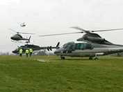 Helicopters at silverstone